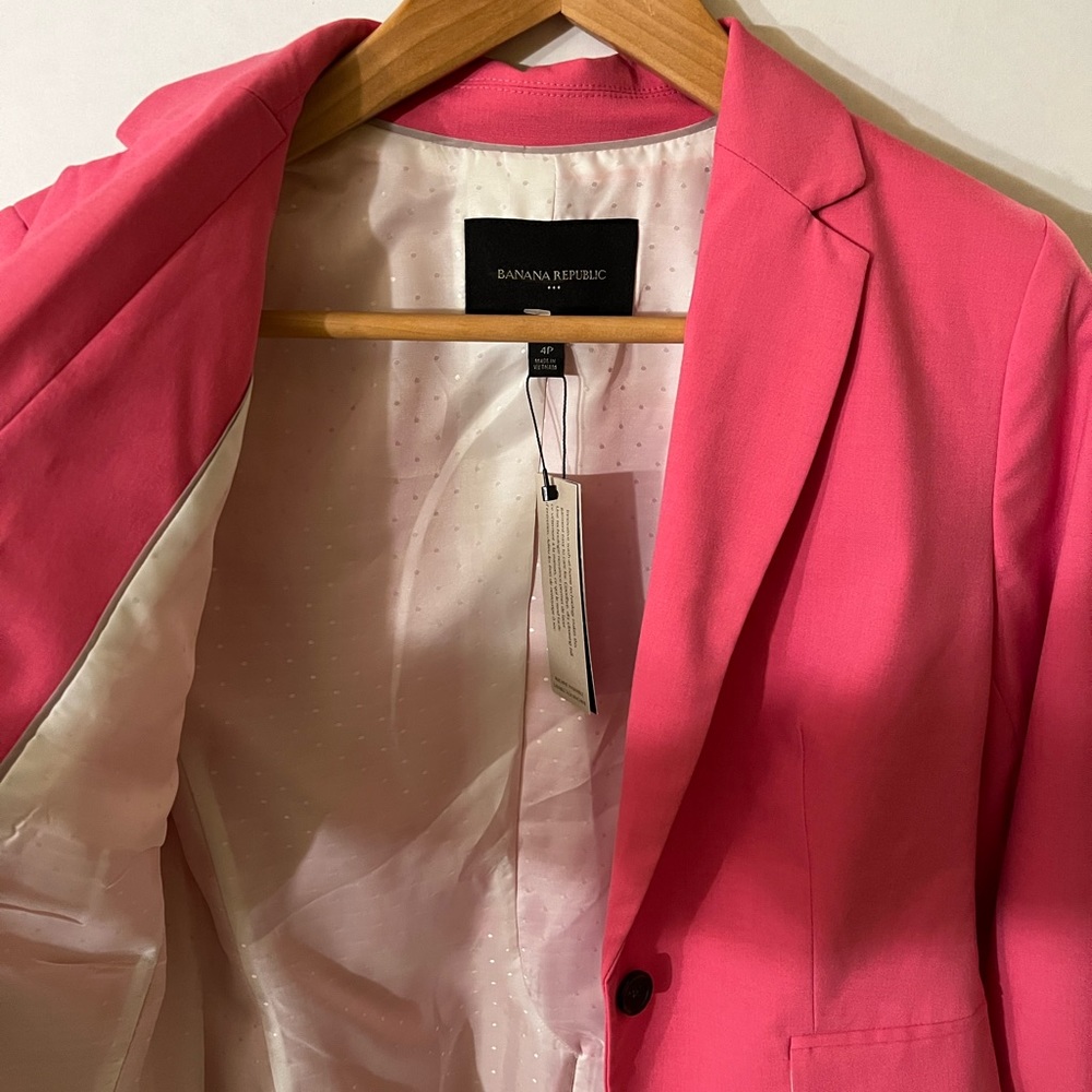 Blazer Banana Republic 4p/S/XS NWT color pink